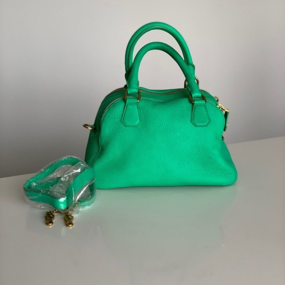 J. Crew Green Leather Handbag